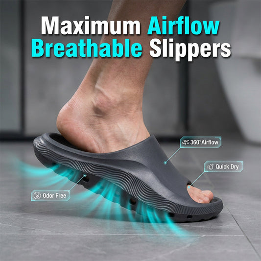 Chaussons respirants favorisant la circulation de l'air