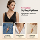 Collier avec pendentif rose délicat pour femme