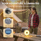 Lampe de camping solaire avec bande lumineuse de 20 m