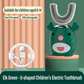 Brosse à dents électrique automatique pour enfants en forme de