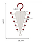 ✨Un acheté un offert 👔Rangement V‑shaped double face – Portant de rangement multifonction