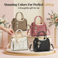 🌸👜 PROMO FLASH 50% ! Sac À Main Femme Élégant – Poignées & Bandoulière, Cuir PU, Texture Coutures en V, 8 Couleurs, Organisation Intelligente ✨