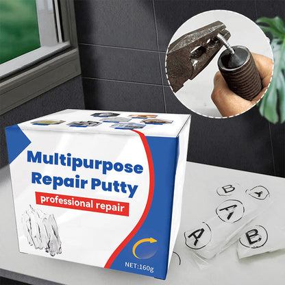 🔧💥 50 % DE RÉDUCTION ! Fini les trous, les fissures et les pièces qui se détachent ! Cette pâte de réparation multifonctionnelle comble, colle et colmate le bois, le métal, le plastique et la céramique : il suffit de la malaxer et le tour est joué !