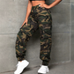 Pantalon de jogging cargo camouflage pour femme