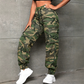Pantalon de jogging cargo camouflage pour femme