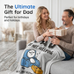 Couverture douillette en peluche pour papa