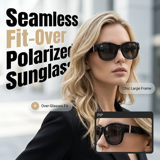 ☀️Grandes lunettes de soleil à porter par-dessus des lunettes de vue pour femmes