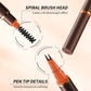 Crayon à sourcils liquide à double embout avec deux pointes