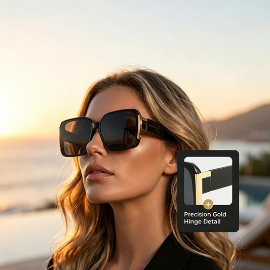 🌸Offre spéciale été – offre à durée limitée💐 Lunettes de soleil rétro de forme carrée avec protection UV