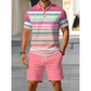👕 50 % DE RÉDUCTION ! ☀️ Ensemble 2 pièces pour homme (chemise et short) – Confortable, respirant et polyvalent – Idéal pour l'été, les loisirs ou les voyages – Style décontracté et frais 🩳✨