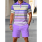 👕 50 % DE RÉDUCTION ! ☀️ Ensemble 2 pièces pour homme (chemise et short) – Confortable, respirant et polyvalent – Idéal pour l'été, les loisirs ou les voyages – Style décontracté et frais 🩳✨