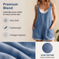 Salopette courte en jean ample d'été pour femme