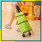 🛒🔥 Chariot de courses 2 en 1 pliable léger et résistant, transport facile pour supermarché et déplacement quotidien ✨