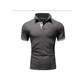 Men's Contrast Trim Short Sleeve Collared Shirt