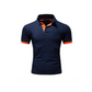 Men's Contrast Trim Short Sleeve Collared Shirt