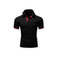 Men's Contrast Trim Short Sleeve Collared Shirt