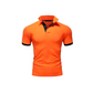Men's Contrast Trim Short Sleeve Collared Shirt
