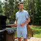 🏆👕 PROMO FLASH 50% ! Ensemble Short & T-Shirt Manches Courtes Homme – Mélange Coton Respirant, Col Classique, Rayures Athlétiques, 2 Coloris, Tailles S-5XL 🔥