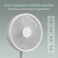 Ventilateur de sol télescopique multifonctionnel portable