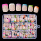 🥳 PROMOTION EXCEPTIONNELLE 2026 🥳💞 PLUS DE 50 000 EXEMPLAIRES VENDUS ! 💅✨ 50 % DE RÉDUCTION ! 🎁 Ongles à coller « Color Pop »