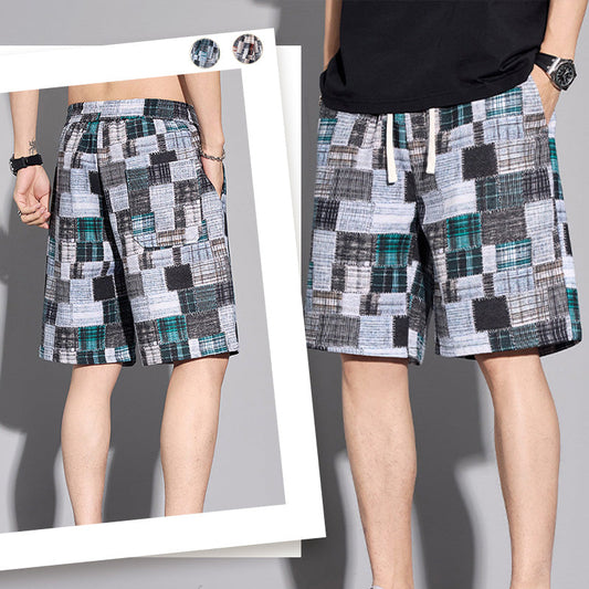 📢📢50% RABATT!! ⏰Lässige Herren-Short📢📢50 % DE RÉDUCTION !! ⏰Short décontracté pour homme au design color blocks im Color-Block-Design