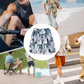 📢📢50% RABATT!! ⏰Lässige Herren-Short📢📢50 % DE RÉDUCTION !! ⏰Short décontracté pour homme au design color blocks im Color-Block-Design