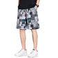 📢📢50% RABATT!! ⏰Lässige Herren-Short📢📢50 % DE RÉDUCTION !! ⏰Short décontracté pour homme au design color blocks im Color-Block-Design