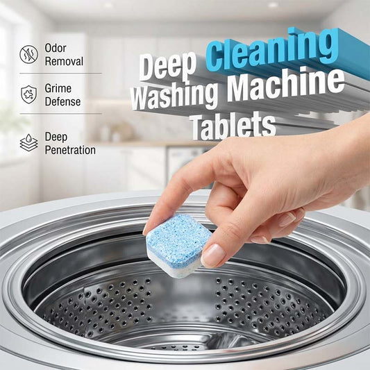 🧺 50% DE RÉDUCTION – Comprimés nettoyants pour lave-linge – élimine la saleté et les odeurs – technologie effervescente – 12 comprimés – pour tous les types de machines
