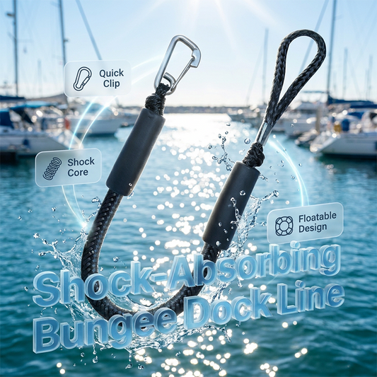 Bungee Dock Line with Stainless Steel Clip
