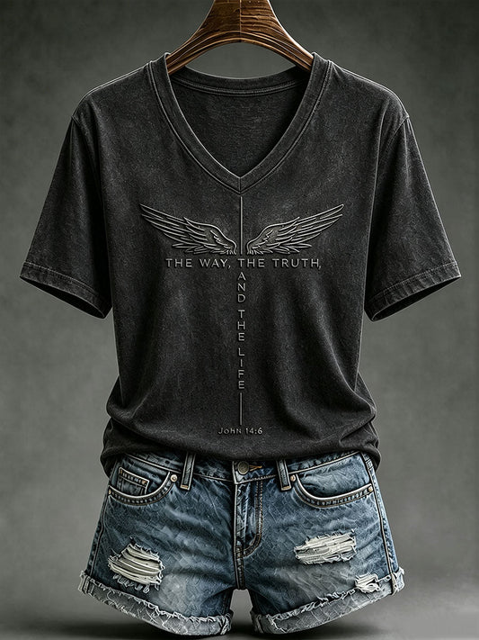 T-shirt à manches courtes pour femme « The Way, The Truth, The Life »