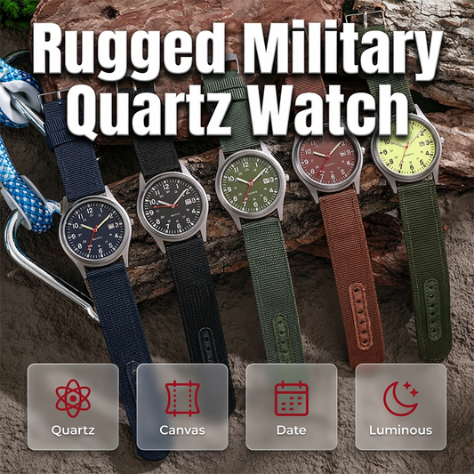 Montre à quartz avec aiguilles phosphorescentes — Design classique
