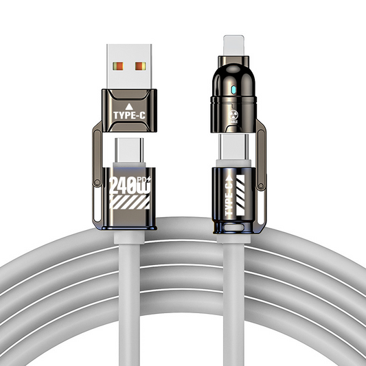 Câble de recharge rapide 4-en-1 haute puissance