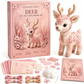🎀 - 50% | Kit de patchwork en feutre DIY pour une forêt enchantée rose – Pièces pré-découpées et guide étape par étape, activité manuelle sereine sans écran !