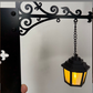 Serre-livres miniature en forme de lampadaire rétro avec lumière