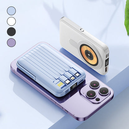 ⏳Offre spéciale à durée limitée⏰ Batterie externe magnétique avec support et câbl