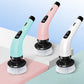 ⏳Offre spéciale à durée limitée⏰Kit de brosses de nettoyage rechargeables avec manche télescopique et 8 embouts — Plus besoin de se baisser ni de s'agenouiller, un nettoyage facile et sans effort