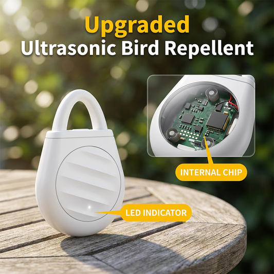 🔥 -50 % Aujourd'hui ! 🐦 Répulsif Ultrasonique Portable – Compact, Léger & Idéal en Déplacement