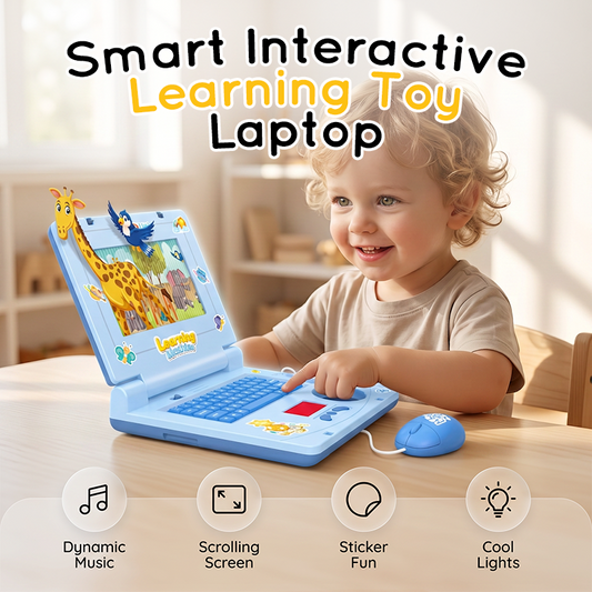 💻 50 % DE RÉDUCTION ! 🧸 Ordinateur portable jouet interactif de simulation – Lumières, sons et jeux éducatifs – Stimule de manière ludique la créativité et la motricité des enfants 🎵