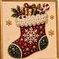 Kit de peinture de Noël en perles et strass
