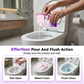 Poudre nettoyante moussante automatique pour cuvette de WC