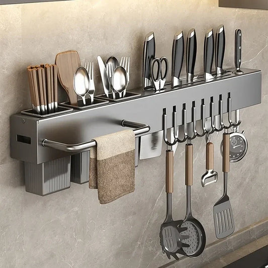 Porte-baguettes et porte-couteaux multifonctionnel pour la cuisine