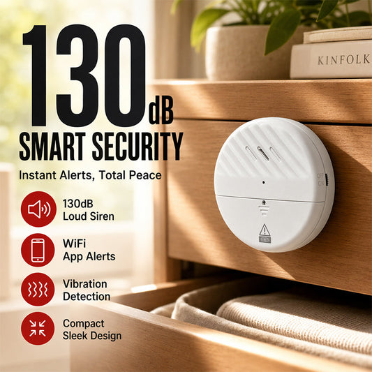 Alarme de vibrations pour fenêtres et portes de 130 dB