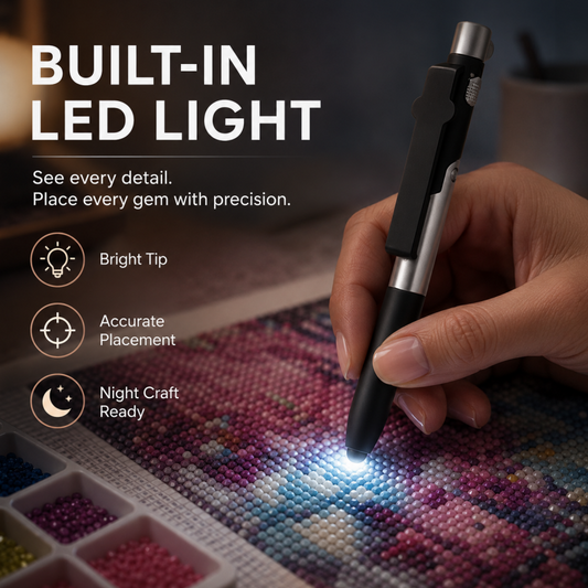 ❄️Promotion estivale : 50 % de réduction !💎Stylo distributeur automatique pour peinture diamant – Pose plus rapide des strass sans avoir à rajouter constamment de la cire