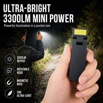 Lampe de travail COB rechargeable avec socle magnétique