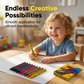 Coffret de crayons de couleur non toxiques pour enfants