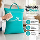 🧳💧 Large sac à linge de voyage imperméable – Doublure étanche, grande capacité, rangez vos vêtements mouillés ou sales sans risquer de contaminer le reste de la valise, le gardien de vos bagages bien secs 🩱🧦