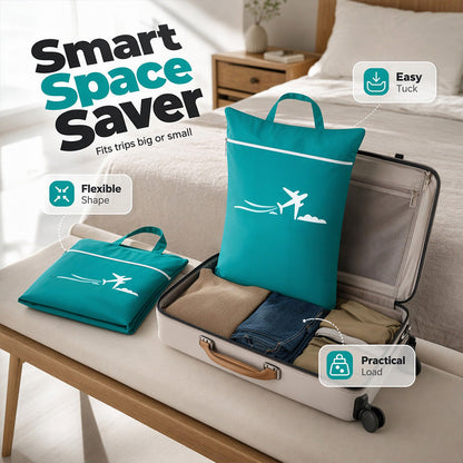 🧳💧 Large sac à linge de voyage imperméable – Doublure étanche, grande capacité, rangez vos vêtements mouillés ou sales sans risquer de contaminer le reste de la valise, le gardien de vos bagages bien secs 🩱🧦