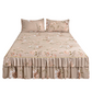 🛏️ PROMO FLASH : 50% DE RÉDUCTION ! Cache-Sommier 3 Pièces à Fleurs et Volants – Coton Haute Densité, Teinture Réactive & 5 Tailles Disponibles for une Chambre Romantique et Élégante 🌷✨