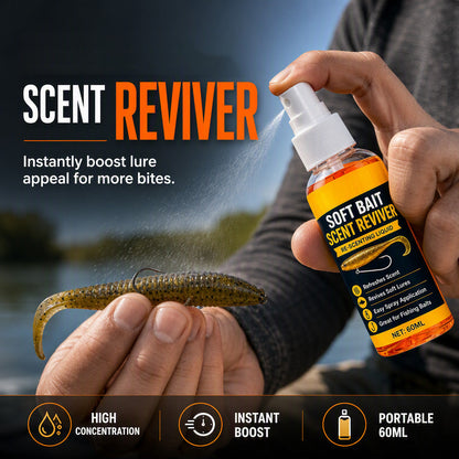 🔥Spray Booster d’Arôme pour Appâts Souples ✨Attraction Pêche Puissante 💥Promo Spéciale Maintenant ! Efficace & Longue Durée🎣