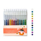 Coffret de stylos gel pailletés rétractables pour le journal intime et le dessi